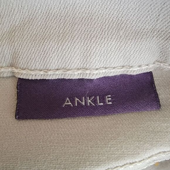 Nydj gray skinny ankle denim jeans size 10 - Picture 5 of 8